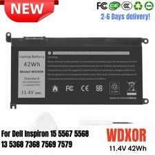 WDXOR WDX0R Battery for DELL Inspiron 15 5567 5568 13 5368 7368 7579 42wh