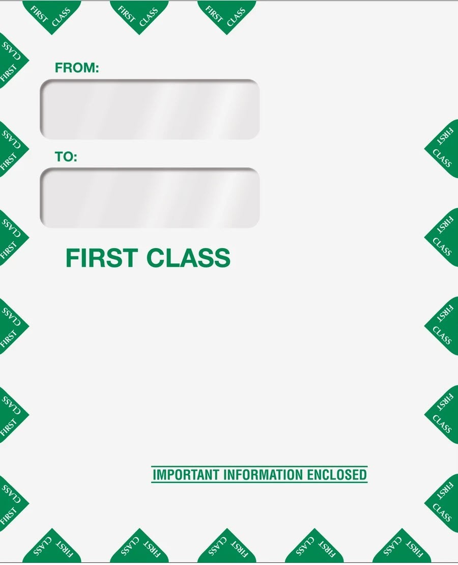 Item 80342PS - Double Window Tax Organizer Envelope Peel & Close