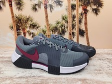 Nike Zoom GP Challenge 1 Tennis Shoes Grey Burgundy FV3147 006 Men's Size 11 NEW