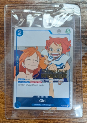 Girl P-096 Nami Release Event Winner Tournament Promo SEALED One