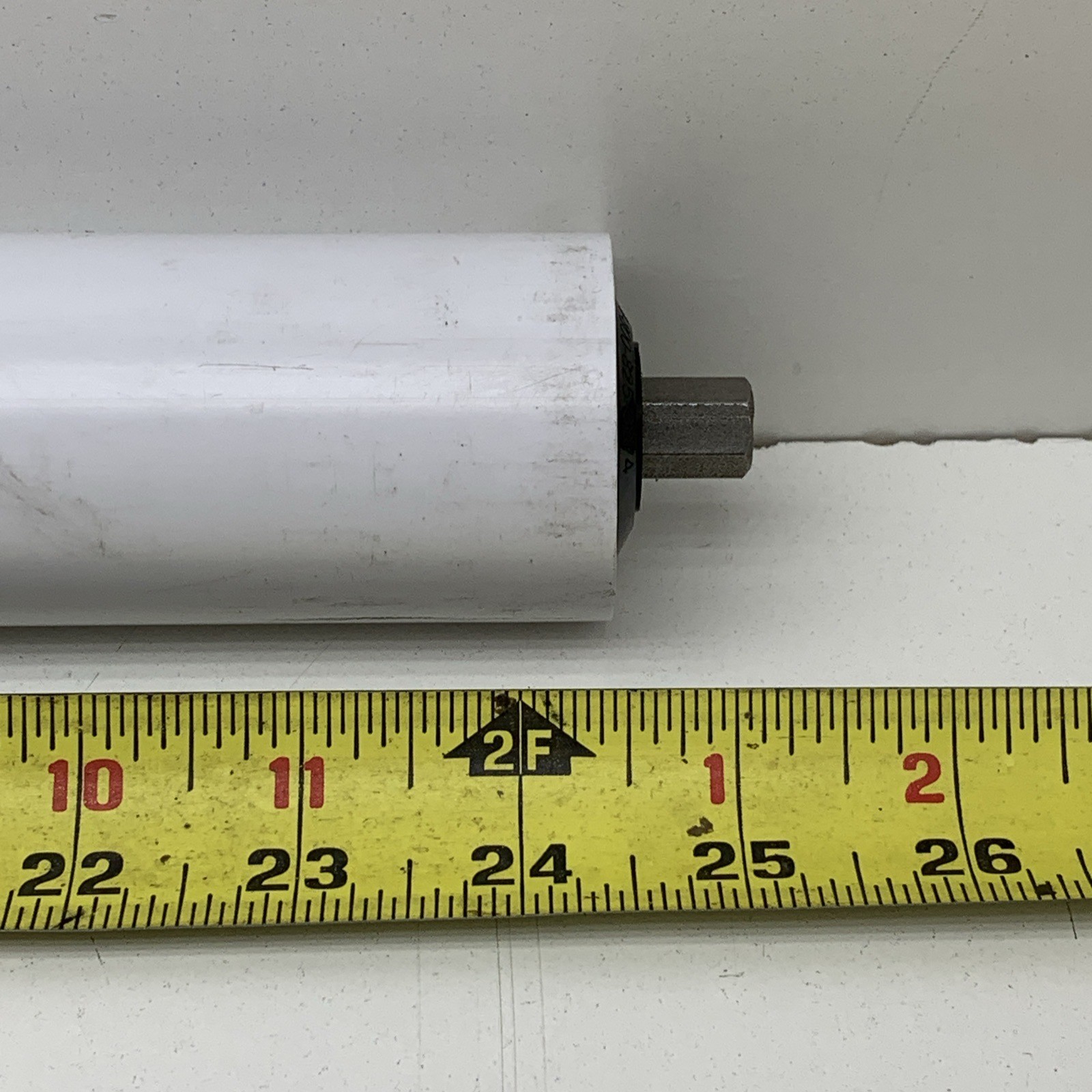 Lot of (9) Bryant Products 24" Coated Conveyor Belt Roller 2" Diameter