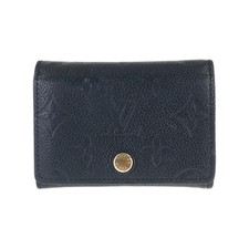 LOUIS VUITTON Monogram Empreinte Anneveld Cult de Visit Card Case Black LV
