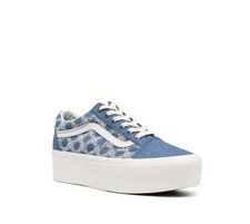 VANS Old Skool Stackform Shoes Platform Sneakers Denim Women s 5 Men's 3.5