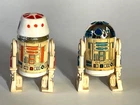 Vintage 1977 Kenner Star Wars R2-D2 and R5-D4 Figures - Working Head Clicks