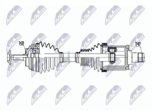 Original NTY Drive Shaft NPW-BM-049 For BMW