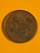 COIN NEDERLANDES 1980 5 CENT FREE SHIPPING