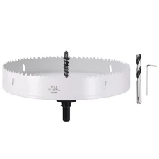 How Saw Kit 8-1/2" Cutting Diameter Bi-Metal M42 High Speed Steel White