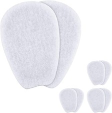 3 Pair White Soft Self-Adhesive Shoe Inserts - Felt Tongue Pads for Shoes Sho...