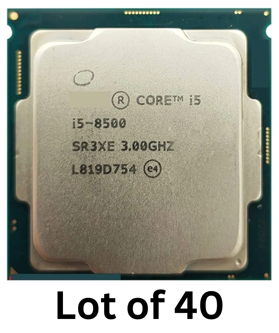 Intel CORE i5-8500 × 4 Intel 8th Gen Core i5-8500 SR3XE 3.0GHz (Turbo 4.1GHz) 6-Core 9MB