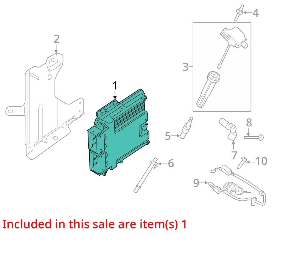 Computadora de control del motor Lincoln MKZ 2017-2020 ECU PCM ECM PCU OEM JALRY Foto 3 de 4