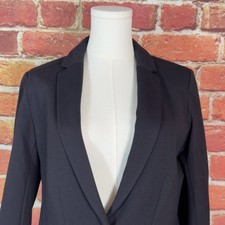 Old Navy Women s Small Black Blazer Jacket Stretch Ponte Classic Career EUC