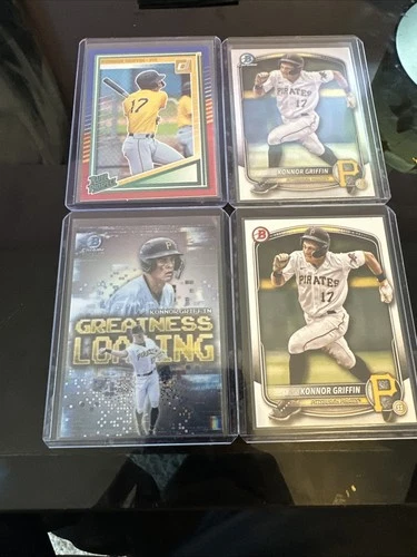 Konnor Griffin Pittsburgh Pirate Card Lot (4) 🔥🔥