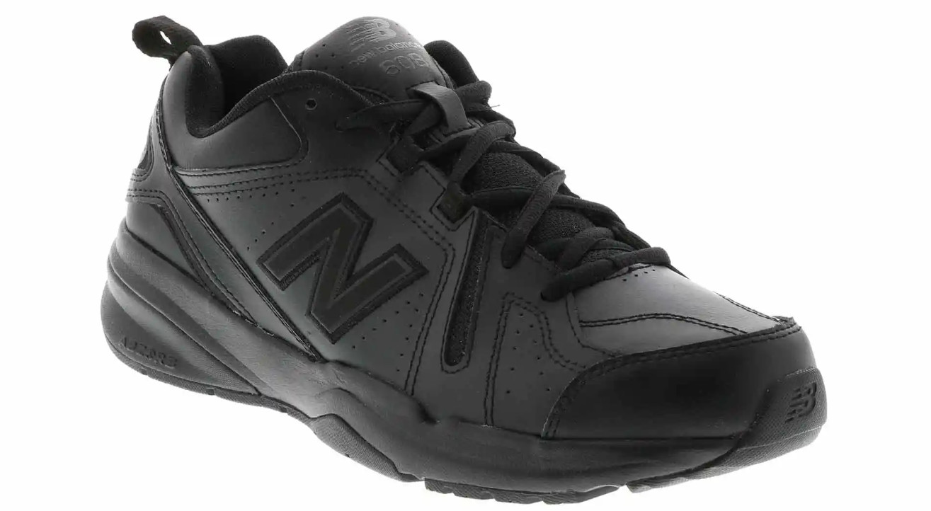 New Balance MX608AB5 Mens 608v5 Work Shoes Slip Resistant Leather Sneaker Black