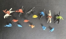 Vintage Cowboys and Indian Figures Lot Tim Mee Horses, Horses with Riders and...