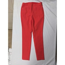 RLX Ralph Lauren Womens Red Golf Pants Side Zip Performance Stretch Size 2
