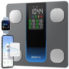 RENPHO Smart Body Scale - 13-Measure Body Composition, Bluetooth, LCD, 500 lb