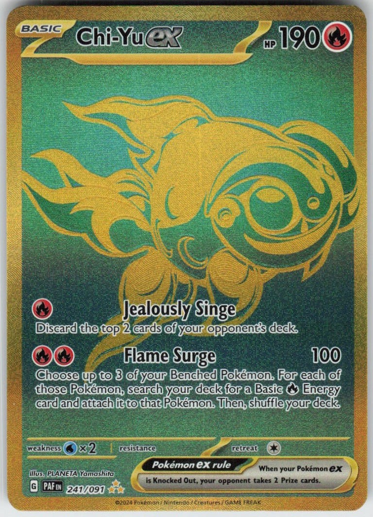 Chi-Yu ex 241/091 Hyper Rare Paldean Fates Near Mint