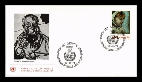 DR JIM STAMPS COVER UNITED NATIONS PABLO PICASSO ART GENEVA FIRST DAY ISSUE