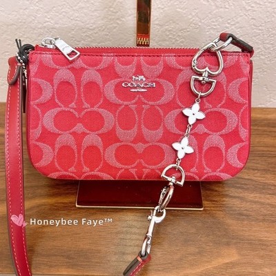 Nwt Coach CCZ48 Nolita 19 In Signature Denim Silver/True Red | eBay
