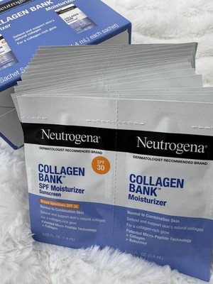 24Neutrogena Collagen Bank SPF 30 Moisturizer & Sunscreen .05 FL OZ Travel Size