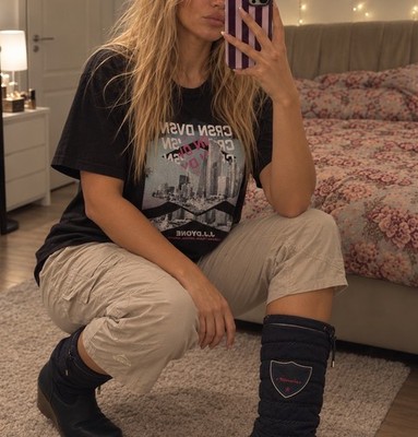 Jean Pascale Herren T-Shirt Schwarz L Kurzarm Rundhals Grafikdruck Stadt