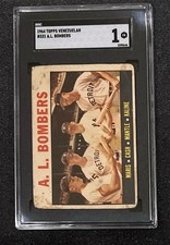 1964 Topps Venezuelan- #331 A.L. Bombers Mantle - SGC 1