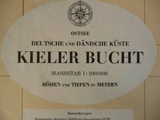 Ostsee. Deutsche und Dänische Küste. Kieler Bucht. -  Blatt Nr. 30. Massstäbe: 1