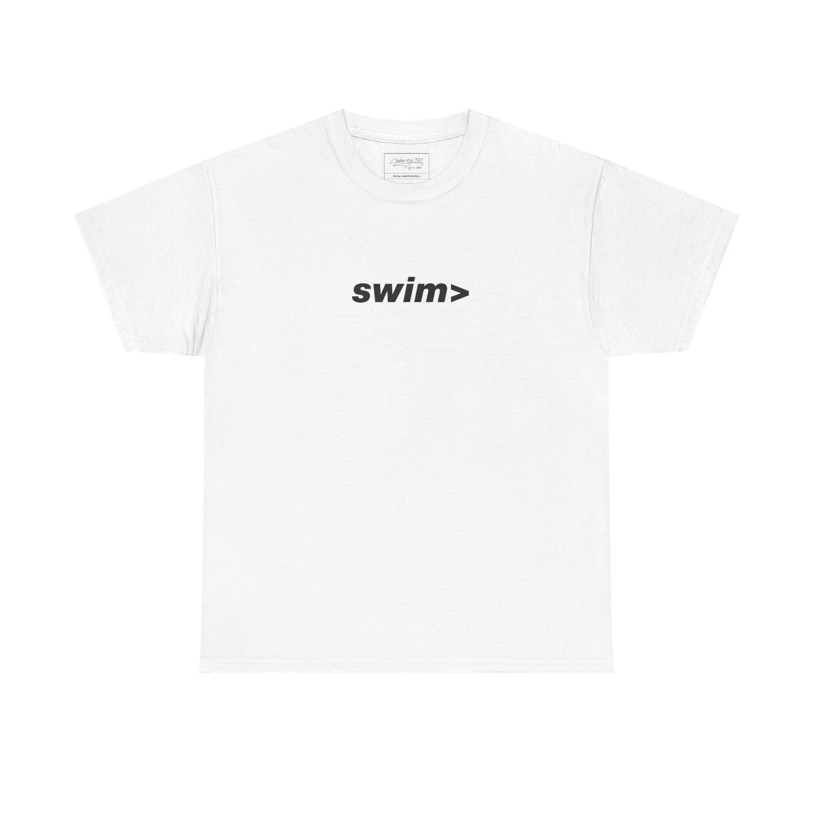 Swim Team NYC - White Swim Unisex Tee - Wheres981 SqueezeBenz License Swim
