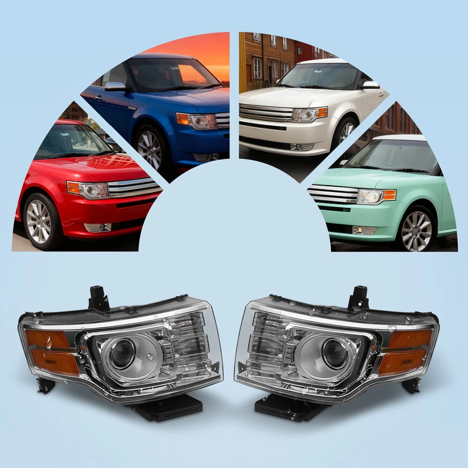HID Headlight Left/Right Opt. For 2009-2012 Ford Flex Limited /Titanium Headlamp Foto 2 de 4