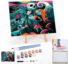 Jack Sally Paint by Numbers Kits for Adults, Halloween Paint by Number for Adult