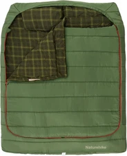 Naturehike 0 Degree and 40 Degree Flannel Two Person Sleeping Bag with Pillows f
