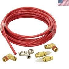 18ft Red Air Line Service Kit Including Fittings - Perfect for Automotive Use