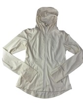 LULULEMON Lightweight Jacket Full Zip. Ivory Cream color. Hooded Hoodie Long 6