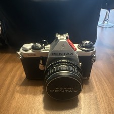 Pentax ME 35mm Vintage SLR Camera Black Silver Made in Japan