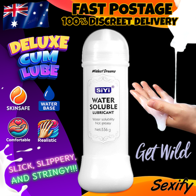 Cum Lube Lubricant Realistic Jizz Fake Sperm Stringy Sex Toy White Water  Based