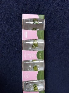 Last Sip Collective Set Of 4 Lime Handpainted Shot Glasses 