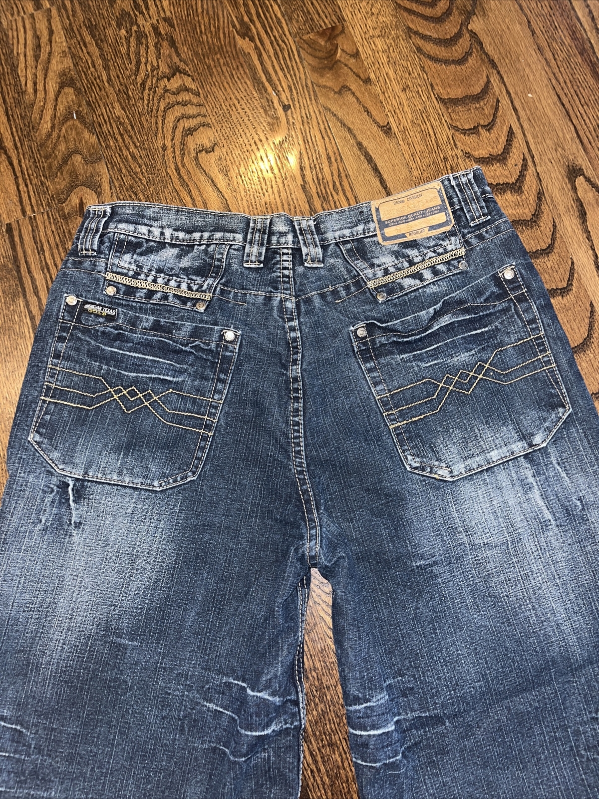 American Texas Gold Mens Denim Jean Shorts Size 32 (tag 34) - View 8