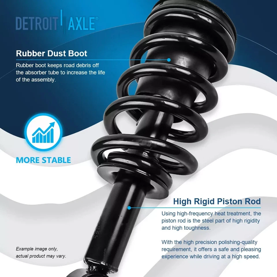 Front Strut + Rear Shock Absorbers for 2007-2013 Chevy GMC Silverado Sierra 1500 - Image 4 of 4