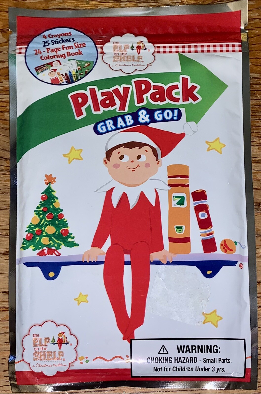 NEW Elf On The Shelf Play Pack w/25 Stickers, Crayons & Fun Size Coloring Book