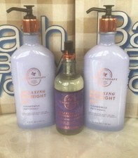 BATH BODY WORKS RELAXING MIDNIGHT SKY MIST  BODY LOTIONS PATCHOULI CHAMOMILE x3