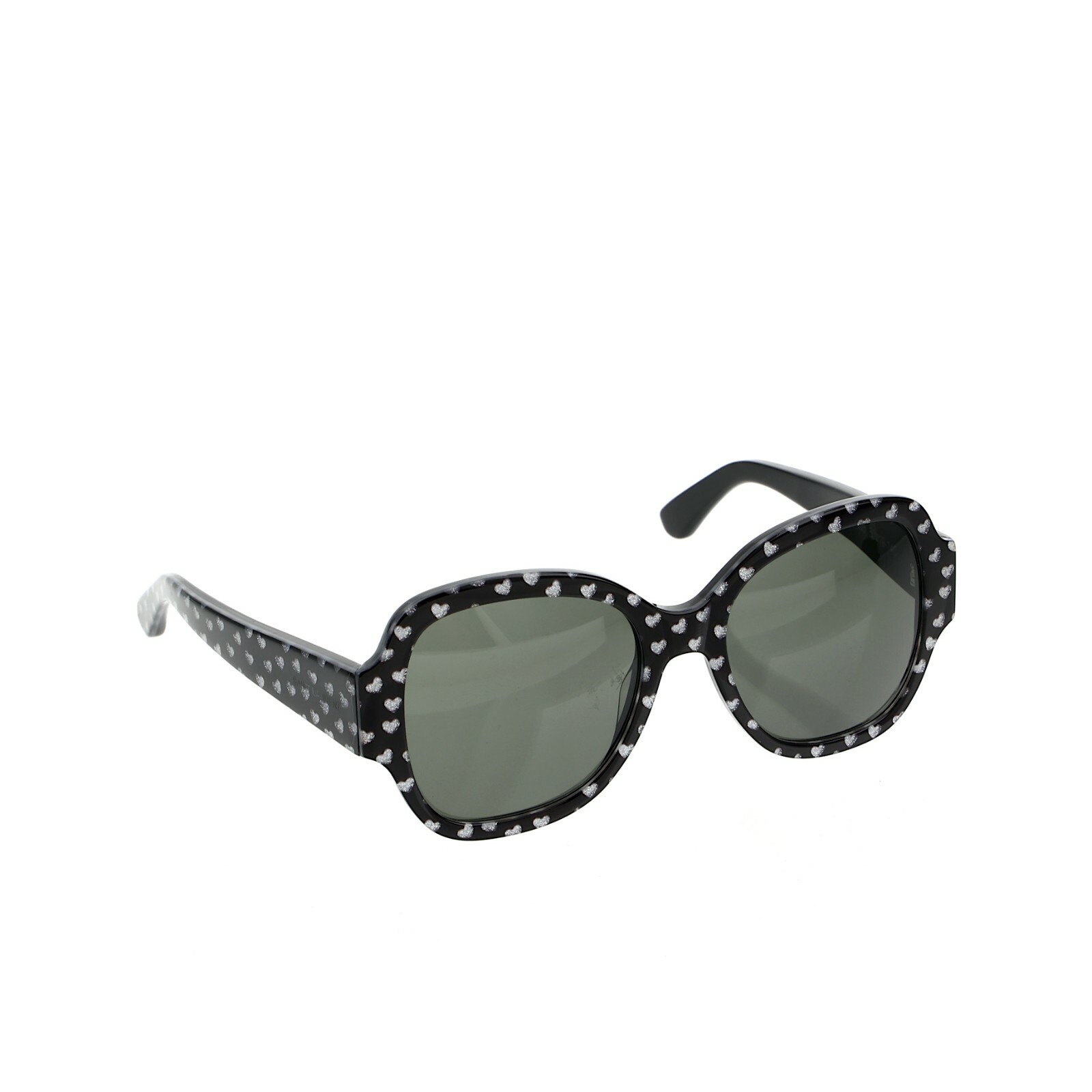 Saint Laurent 133 005 Black Heart Design Women's 53mm Sunglasses R1467