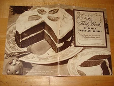 Baker's Chocolate & Cocoa My Party Book of Tested Chocolate Recipes 1938