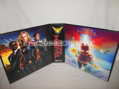 Relieur d'album carte à collectionner Captain Marvel 3 pouces 2020 sur mesure - Photo 1/6