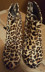 kenneth cole reaction leopard booties