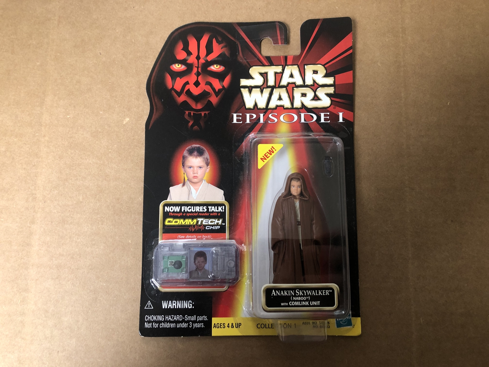 Совершенно новый чип CommTech от Hasbro 84112 1999 года выпуска Звездные войны Энакин Скайуокер Набу 2490₽