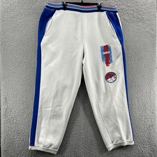 Marithe Francois Girbaud Sweatpants Men 2XL XXL White Track Hip Hip Lounge Y2K