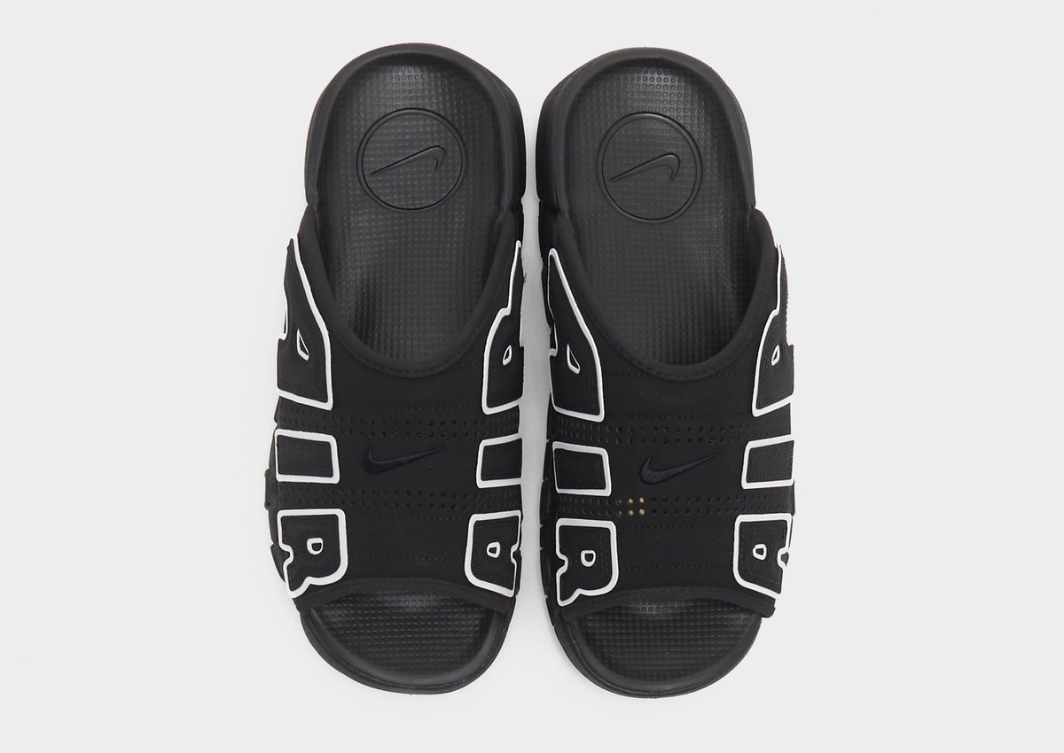 Genuine Nike Air More Uptempo Slides ® ( Men UK 6 EUR 40 ) Black