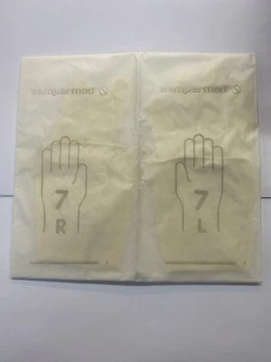 Surgical Gloves natural latex powder free Size 7 sempermed derma PF