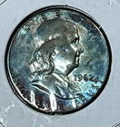 1962 P Franklin Half Dollar NICE Circulated Cond - # 3-7 AS SHOWN  TONING