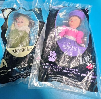 2008 McDonalds Wizard Of Oz Madame Alexander Lot (2)  Munchkin #9 Scarecrow #8